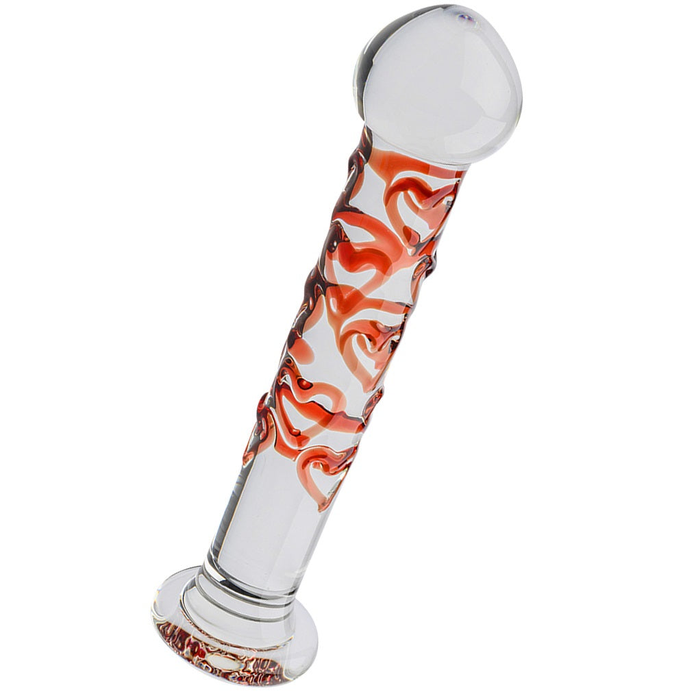 Anal Plug Dildo Glas Analplug 17,5cm Ø2,4cm-3,8cm Standfuß