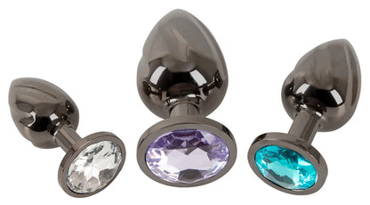 ANOS 3 Metall-Plugs  Metal Butt Plug Set Diamo