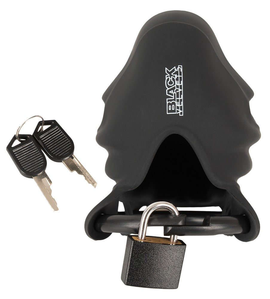 Black velvets Cock & Ball cage
