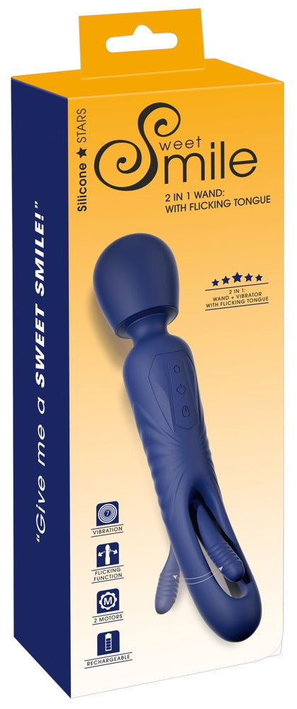 Smile 2in1 Wand with flicking