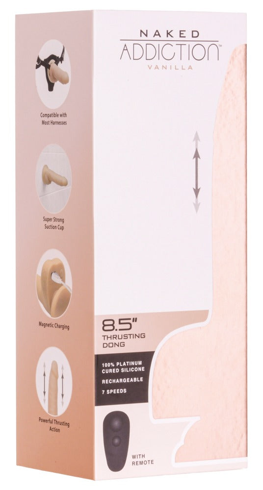 Biegsamer Stoßdildo 8,5" Thrusting Dong with Remote