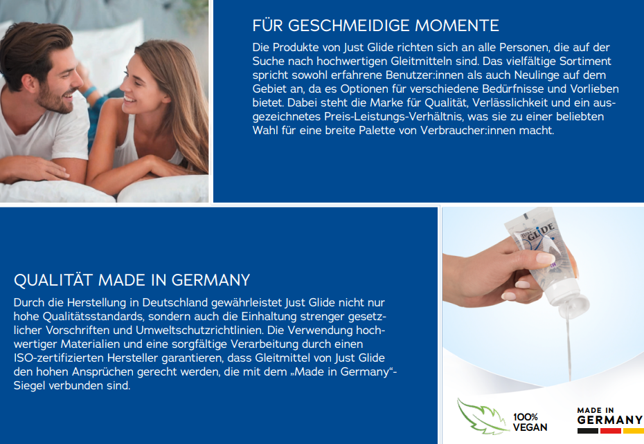 Just Glide Gleitmittel 1000 ml für alle Spielarten