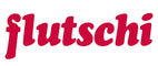 Logo der Marke Flutschi in roter Farbe auf einem weißen Hintergrund.
