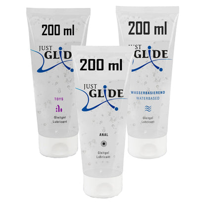 Just Glide Gleitgel Set 3 x 200 ml