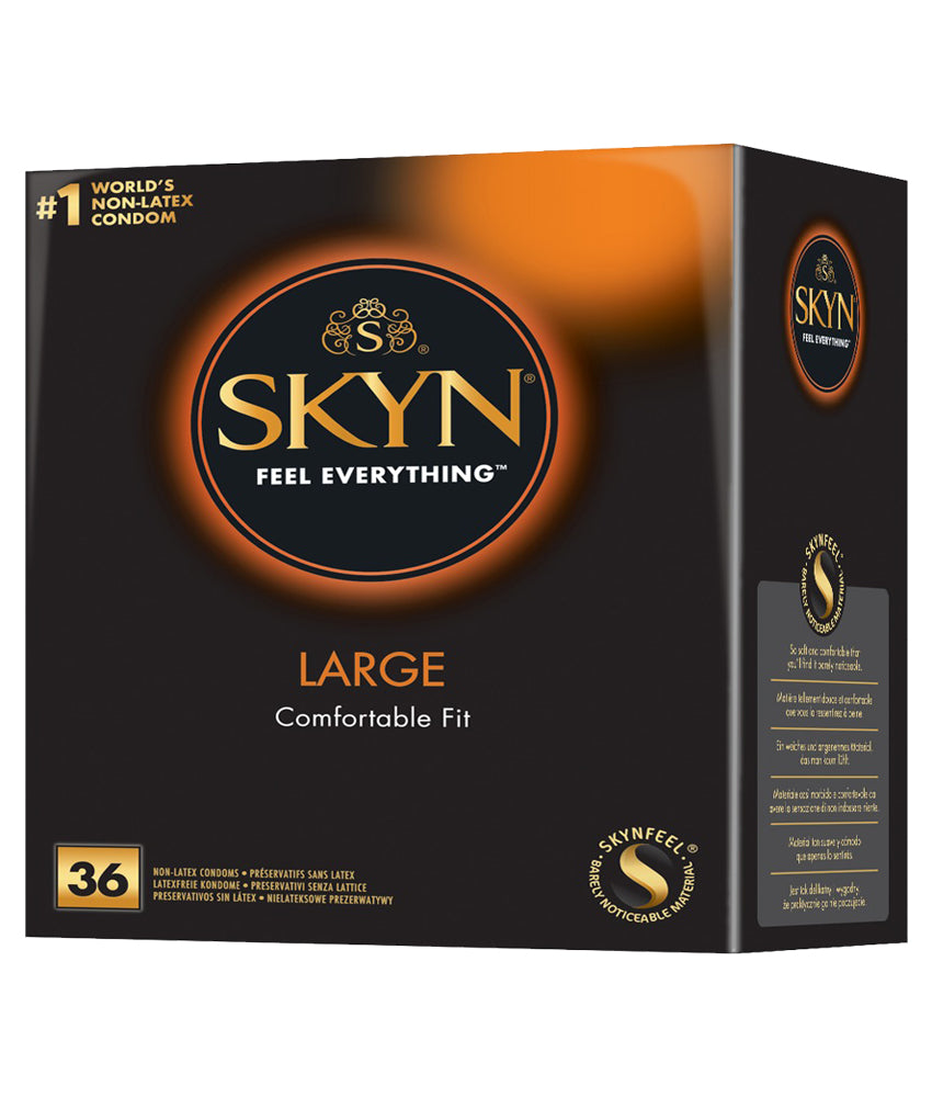 SKYN Large Kondome 36 St. – latexfrei, vegan, extra groß | Gefühlsecht & komfortabel