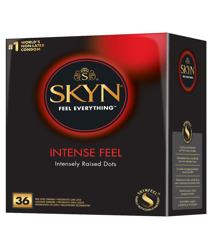 SKYN Intense Feel Kondome 36 St. – latexfrei, vegan, genoppt | Gefühlsecht & stimulierend