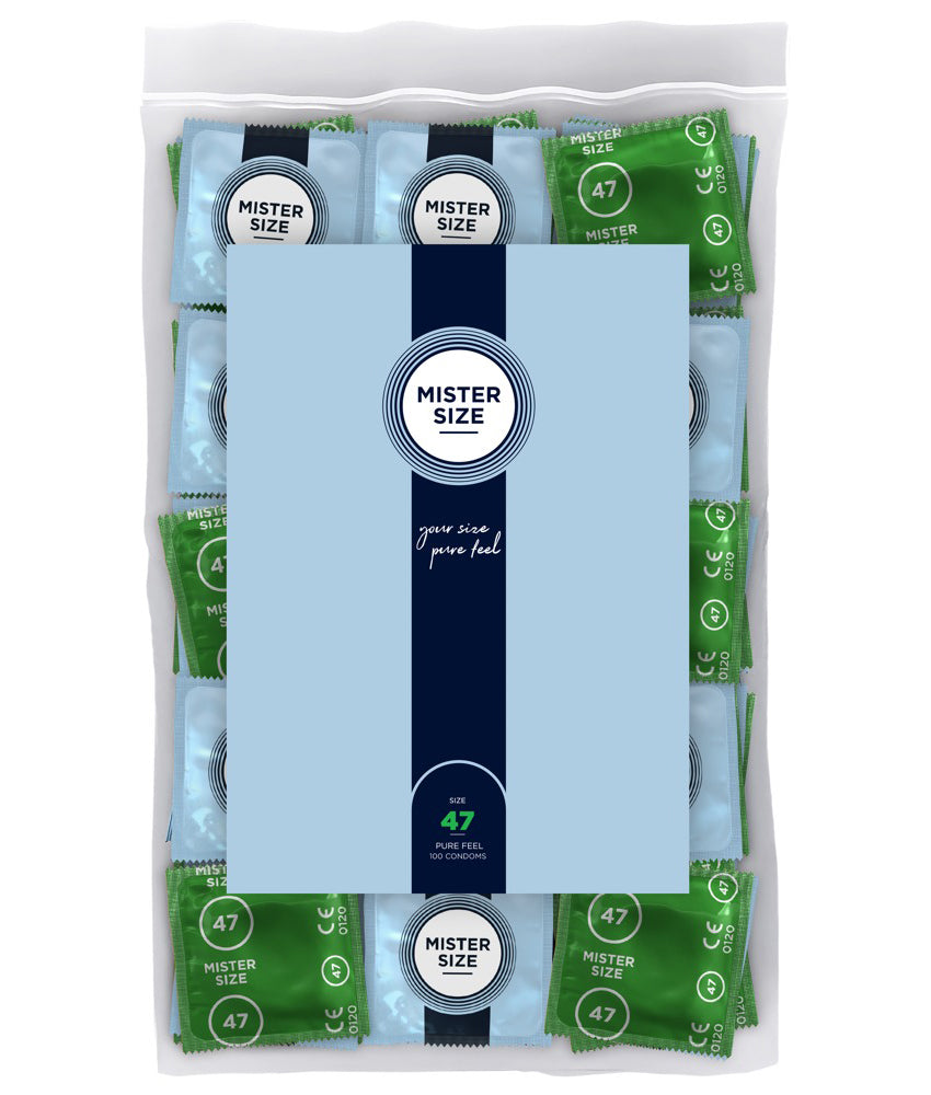Mister Size Kondome 47 mm Packung 100 Stück CE-zertifiziert