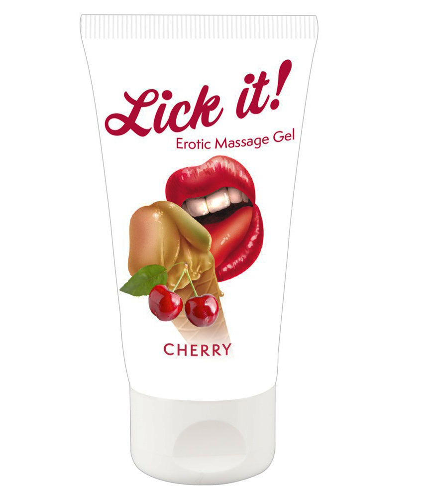 Lick it! Erotic Massage Gel Cherry 50 ml – fruchtig-süß